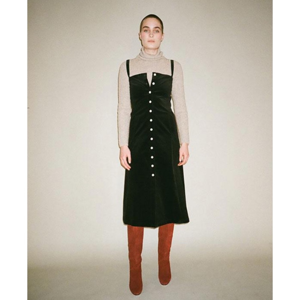 Shaina Mote Corduroy Dress size 4 square neck